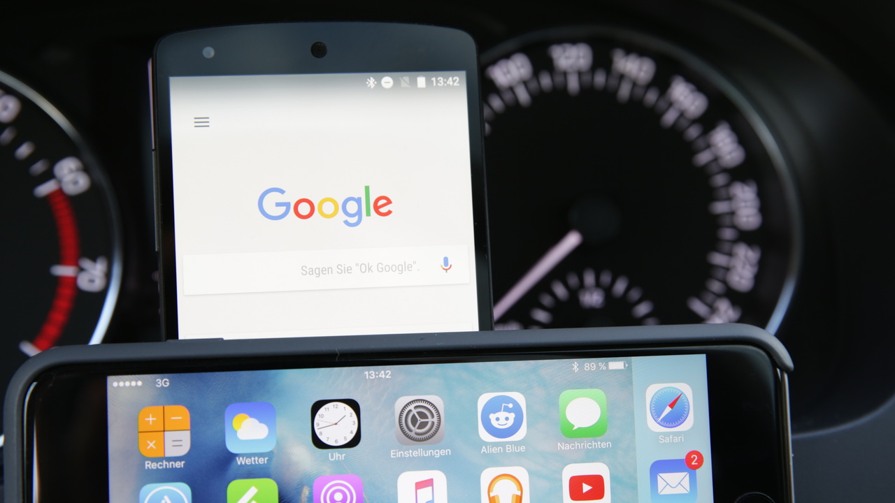Android Auto und CarPlay im Test: Google & Apple als Beifahrer im Skoda Rapid Spaceback