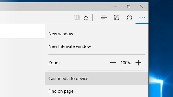 Windows 10 Build 10576: Edge streamt jetzt Videos per Miracast und DLNA