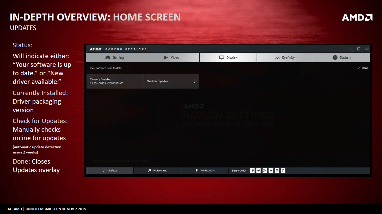AMD Crimson Edition – Treibermenü