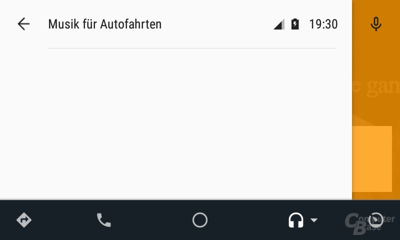 Android Auto: Leere Menüs