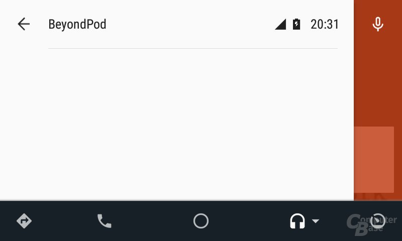 Android Auto: Erneut leere Menüs bei BeyondPod