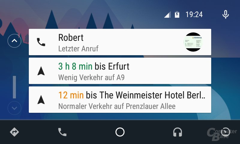 Android Auto: Homescreen mit schlauen Karten