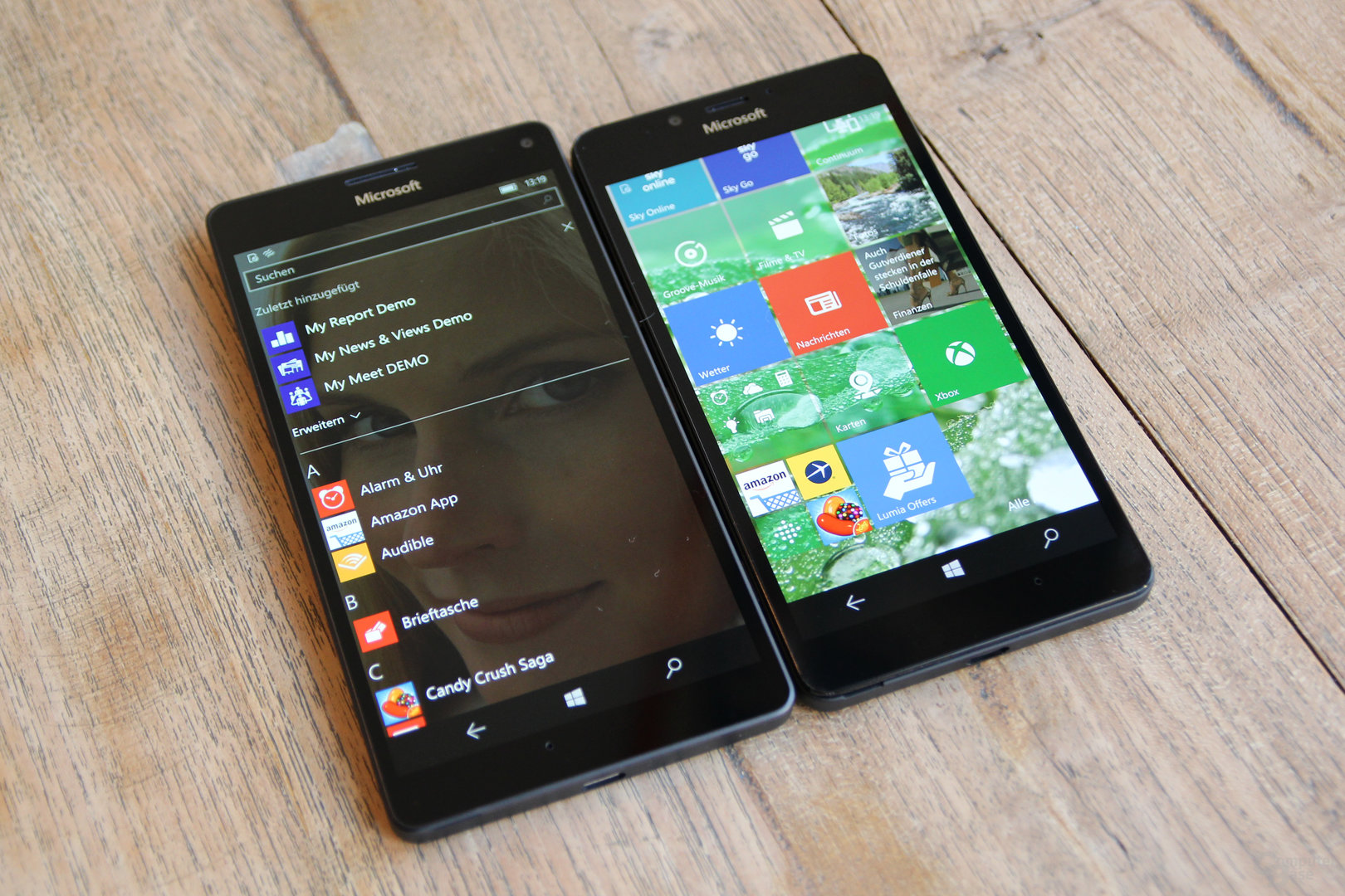 Lumia 950 XL mit 5,7 Zoll und Lumia 950 mit 5,2 Zoll
