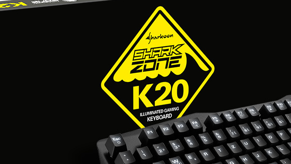 Sharkoon Shark Zone K20: 35 Euro teure Spielertastatur mit Metallgehäuse