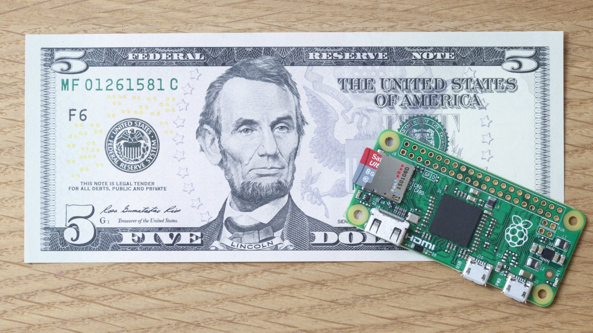 Der neue Raspberry Pi Zero kostet nur 5 US-Dollar
