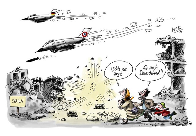 Klaus Stuttmann zum Einsatz in Syrien