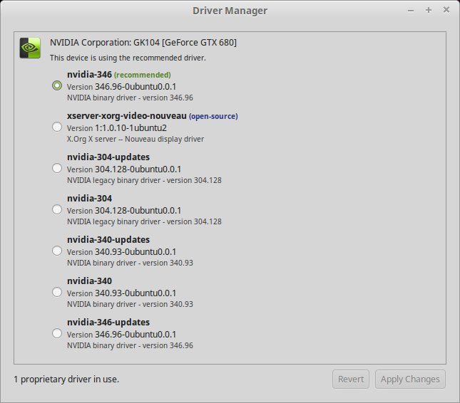 Mint 17.3 Driver Manager