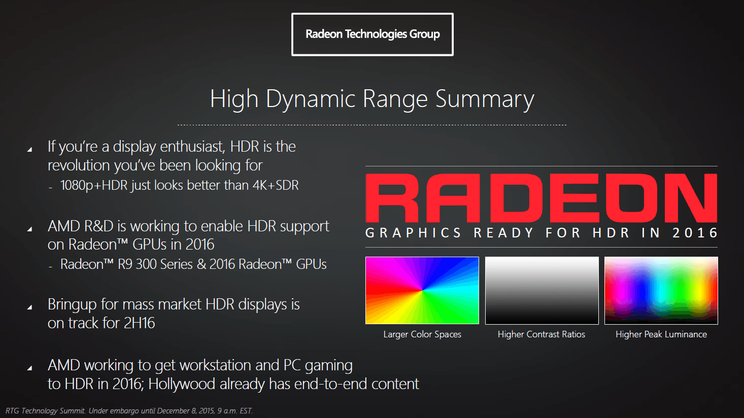 High Dynamic Range für Radeon in 2016