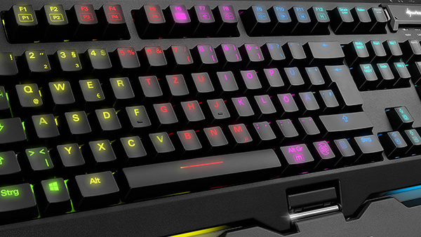 Shark Zone MK80 RGB: Sharkoons erste mechanische Tastatur leuchtet im Takt