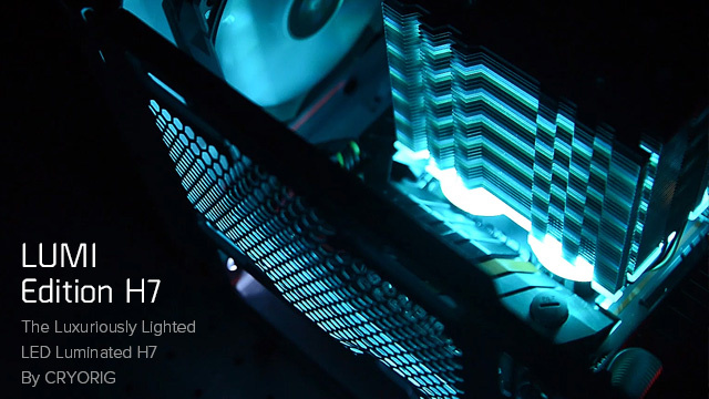 H7 Lumi Edition: Cryorig arbeitet an erstem Kühler mit RGB-Beleuchtung