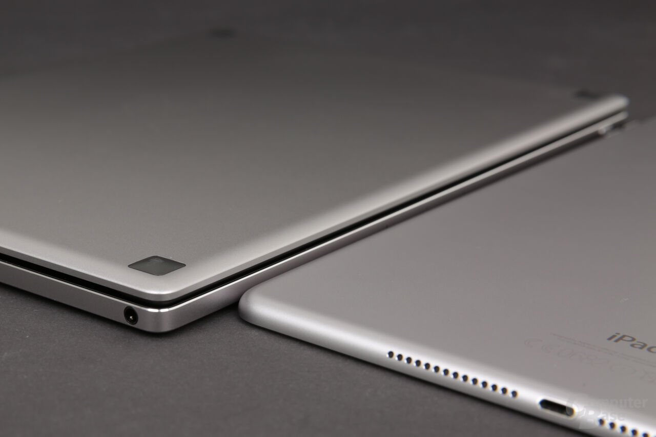 Das Pixel C ist 1 Millimeter dicker als das iPad Air 2