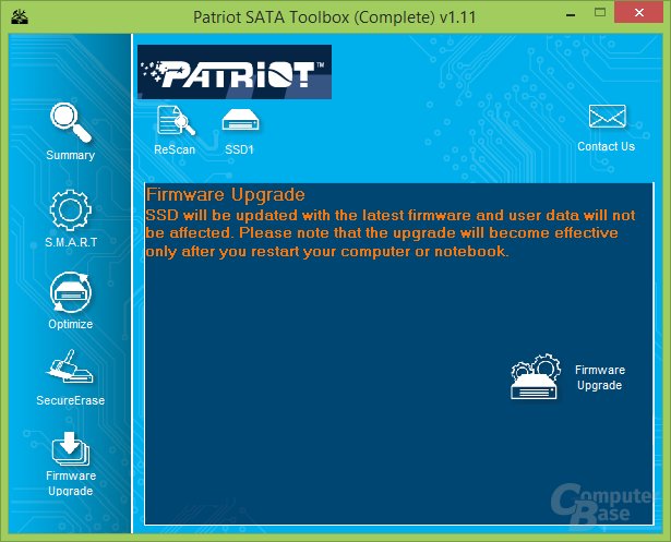 Patriot-Toolbox: Firmware-Upgrade