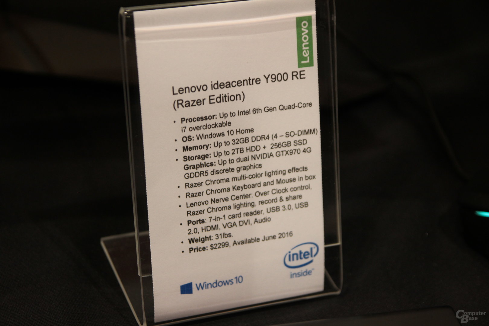 Lenovo: Gaming-PC in Razer Edition