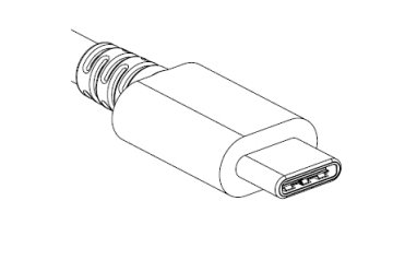 Der USB-C-Stecker hat ungefähr die Größe eines Micro-USB-B-Anschlusses, den man beispielsweise von Handyladekabeln kennt.