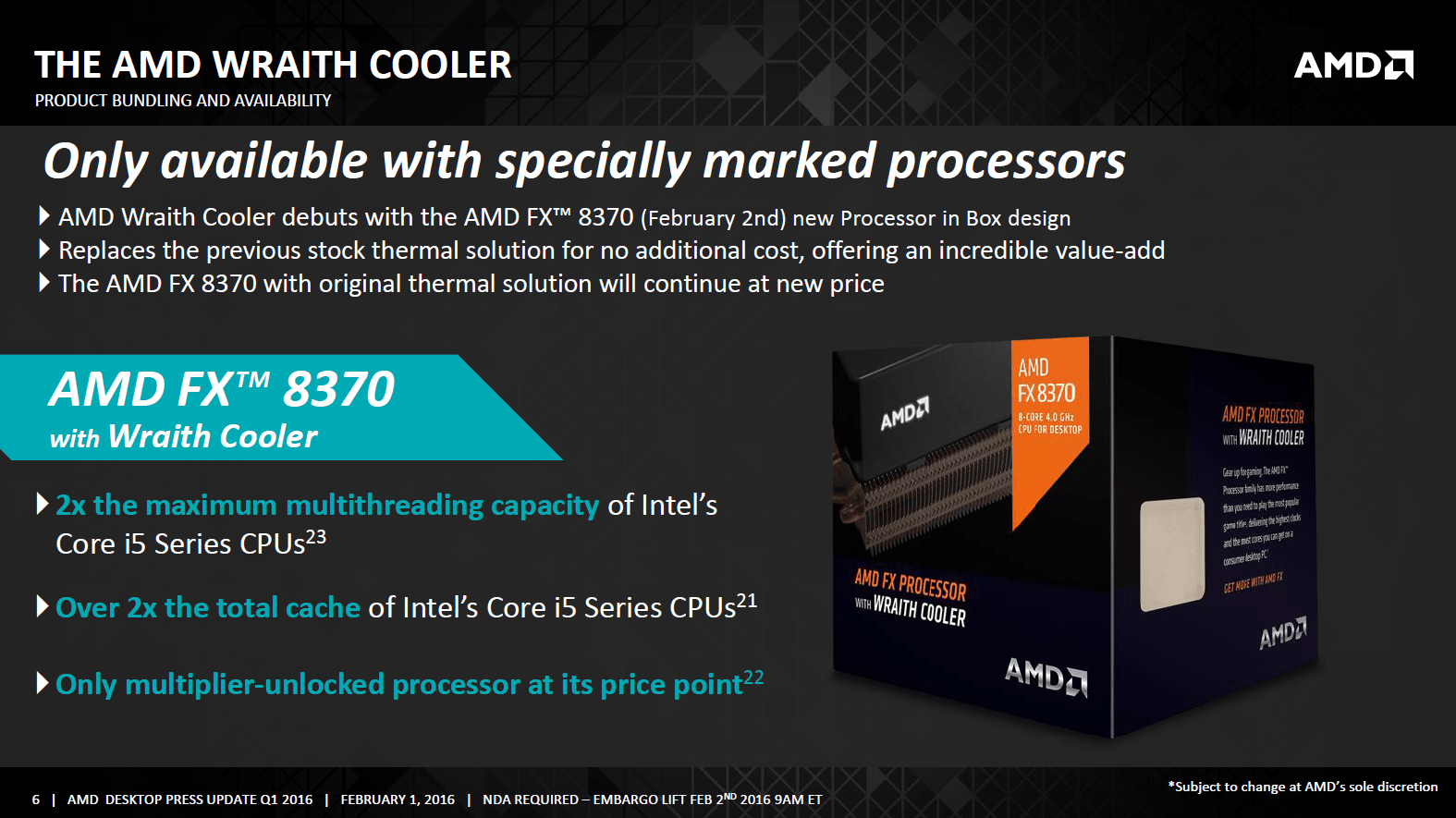 Wraith-Kühler von AMD zum Start nur für FX-8370