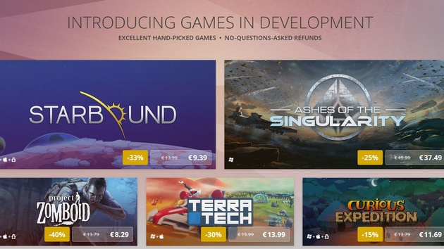 GoG: Ab sofort auch Early-Access-Spiele im Angebot