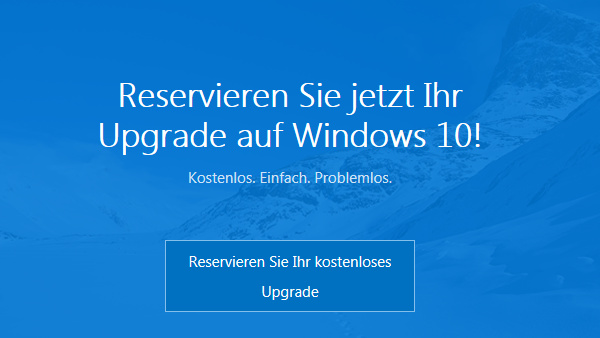 Windows 10: Countdown zum Upgrade für Reservierungen