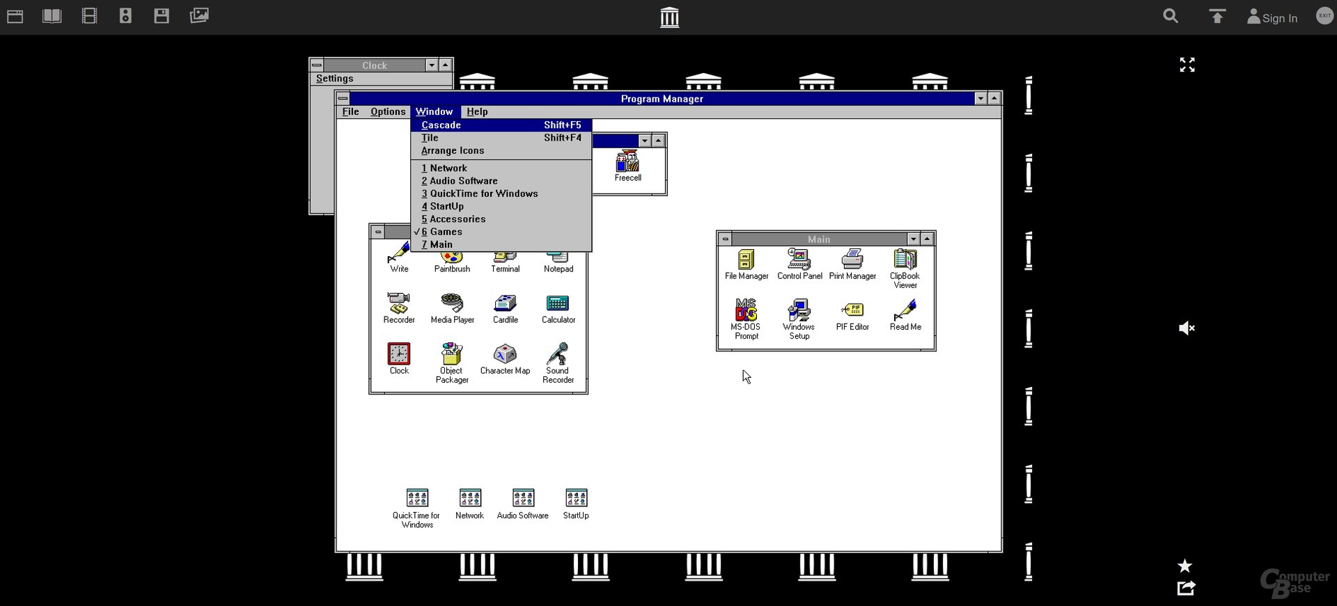 Windows 3.1 kann vollständig im Browser betrieben werden