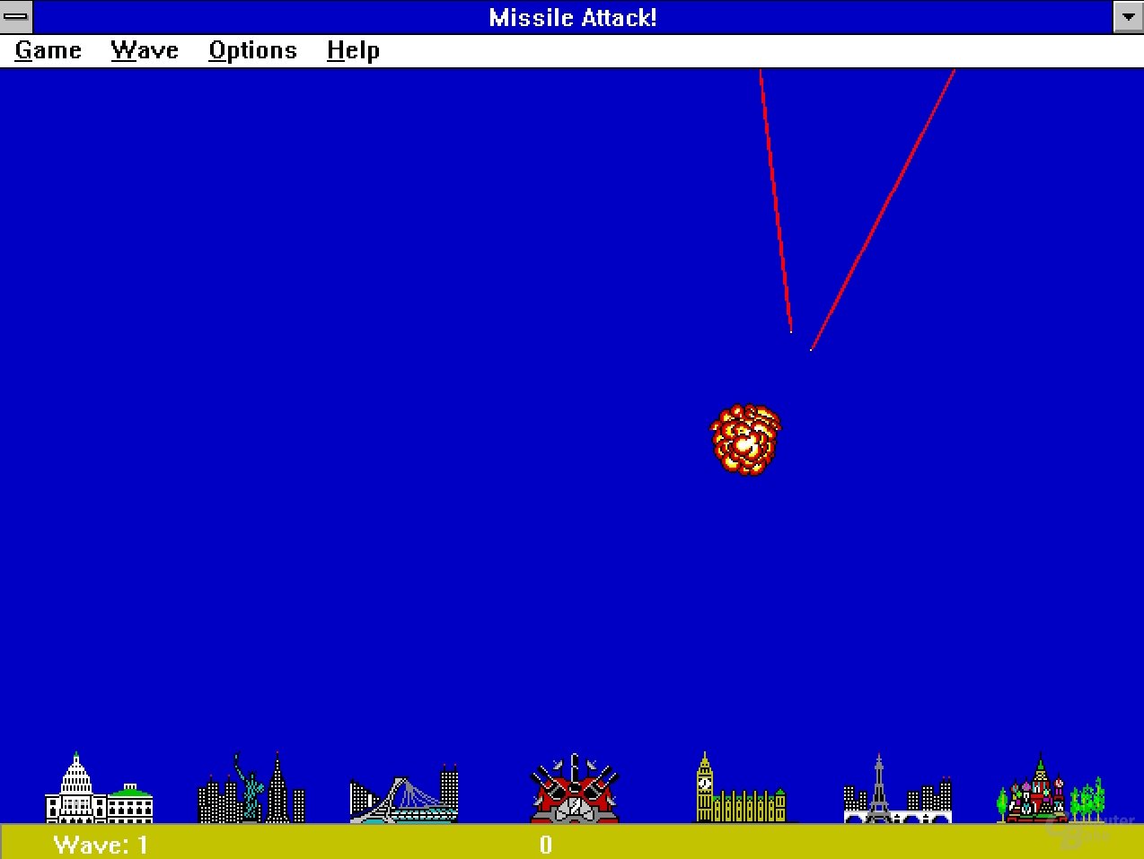 Missile Attack! ist ein sehr simples Spiel