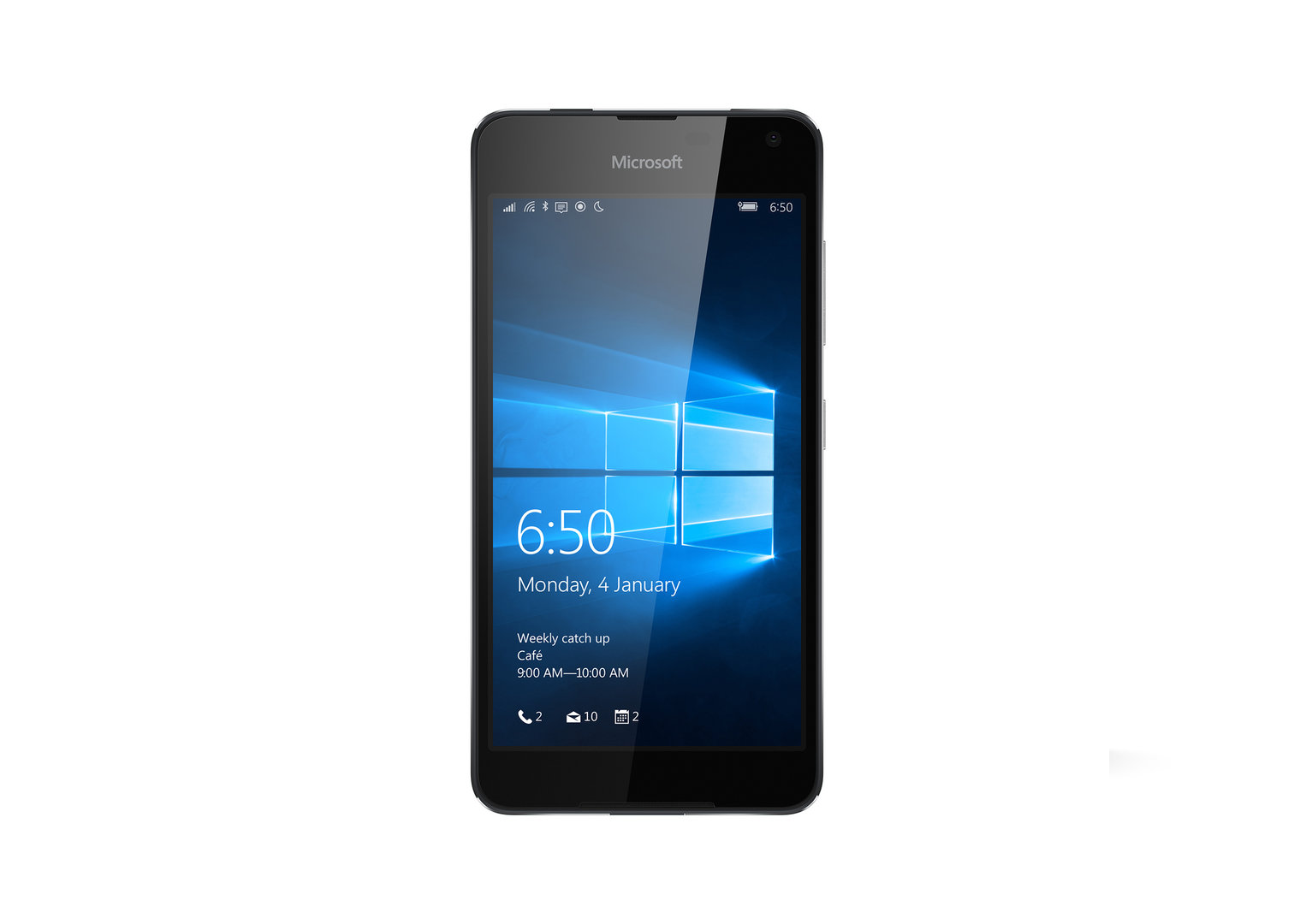 Das Lumia 650 in mattem Schwarz