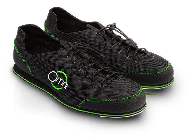 Omni Schuhe mit spezieller „friktionsarmer“-Sohle