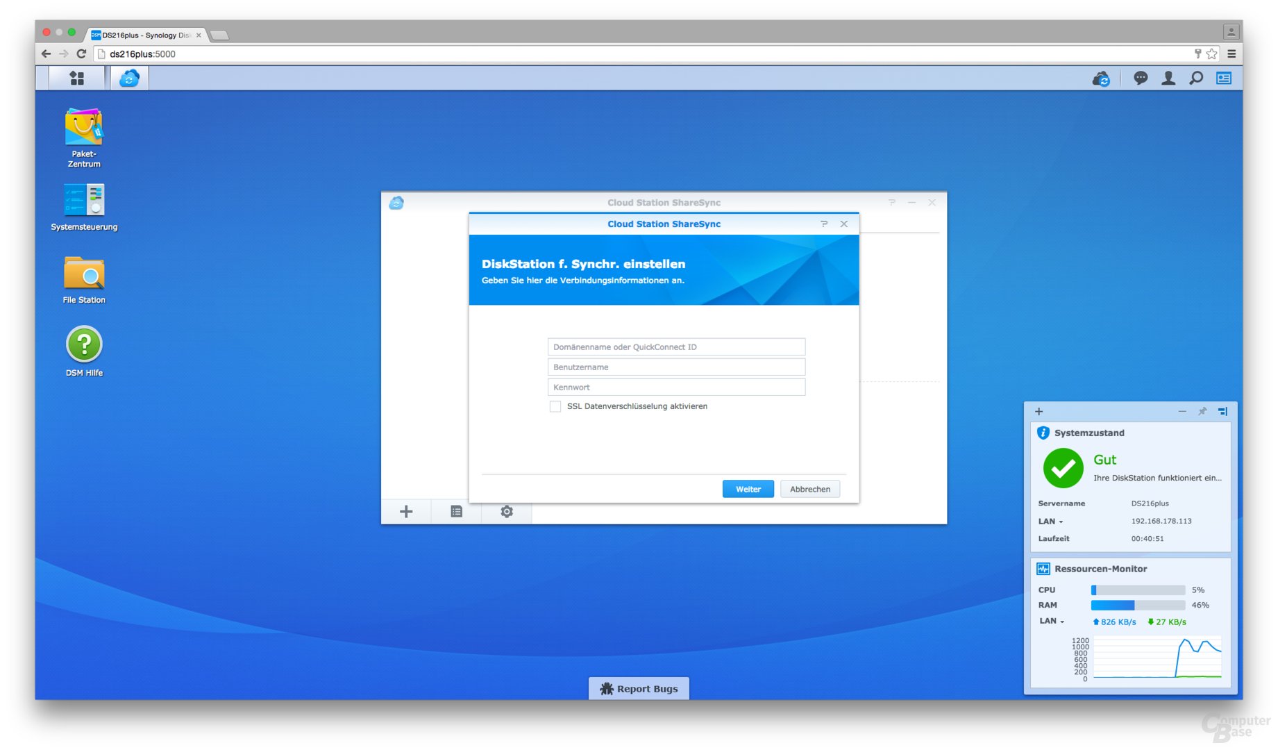 synology drive sharesync service system requirements