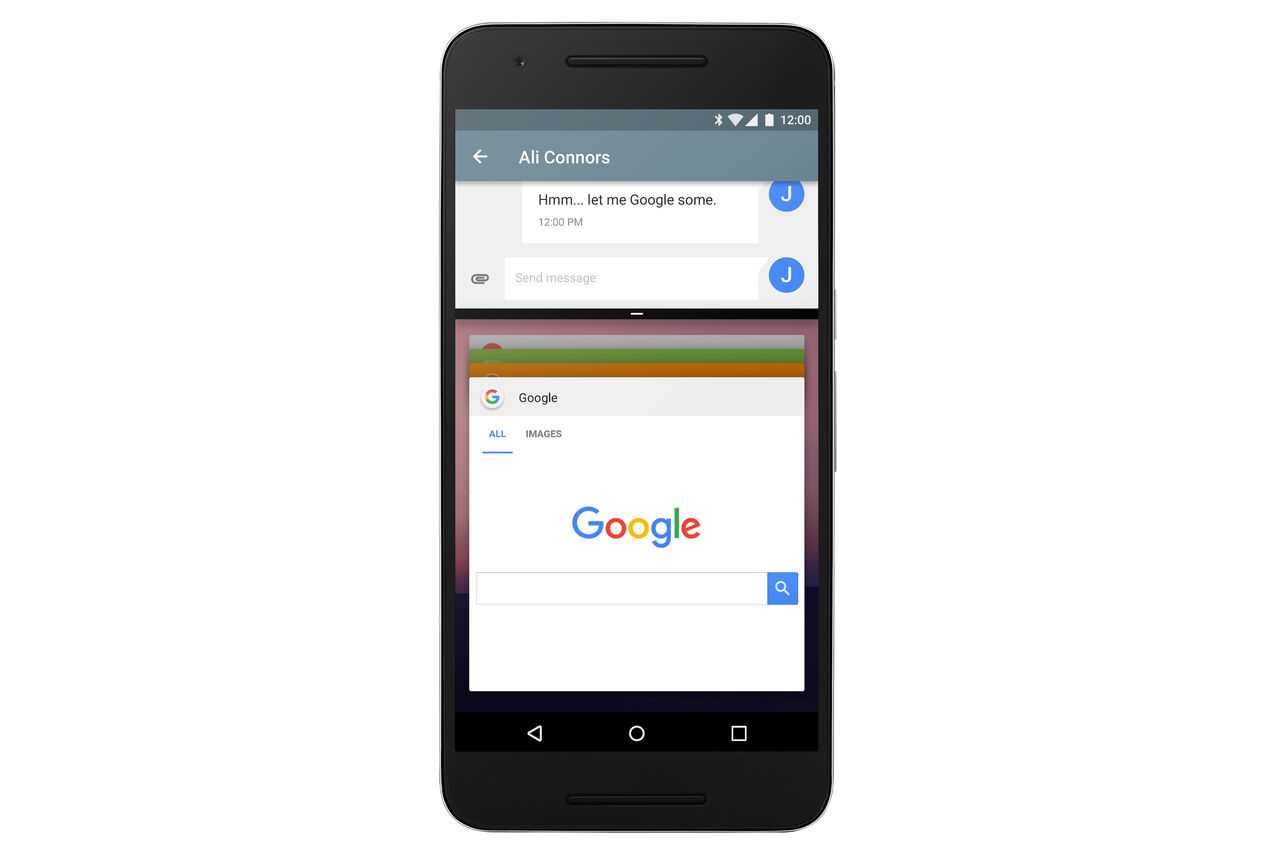 Split-Screen-Modus auf dem Smartphone (Bild: Google)