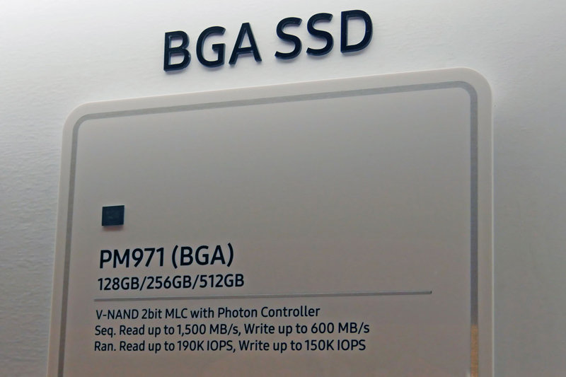 Samsung PM971 ist eine SSD als BGA-Chip