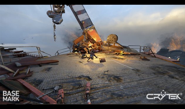 Szene aus dem VRScore-Benchmark