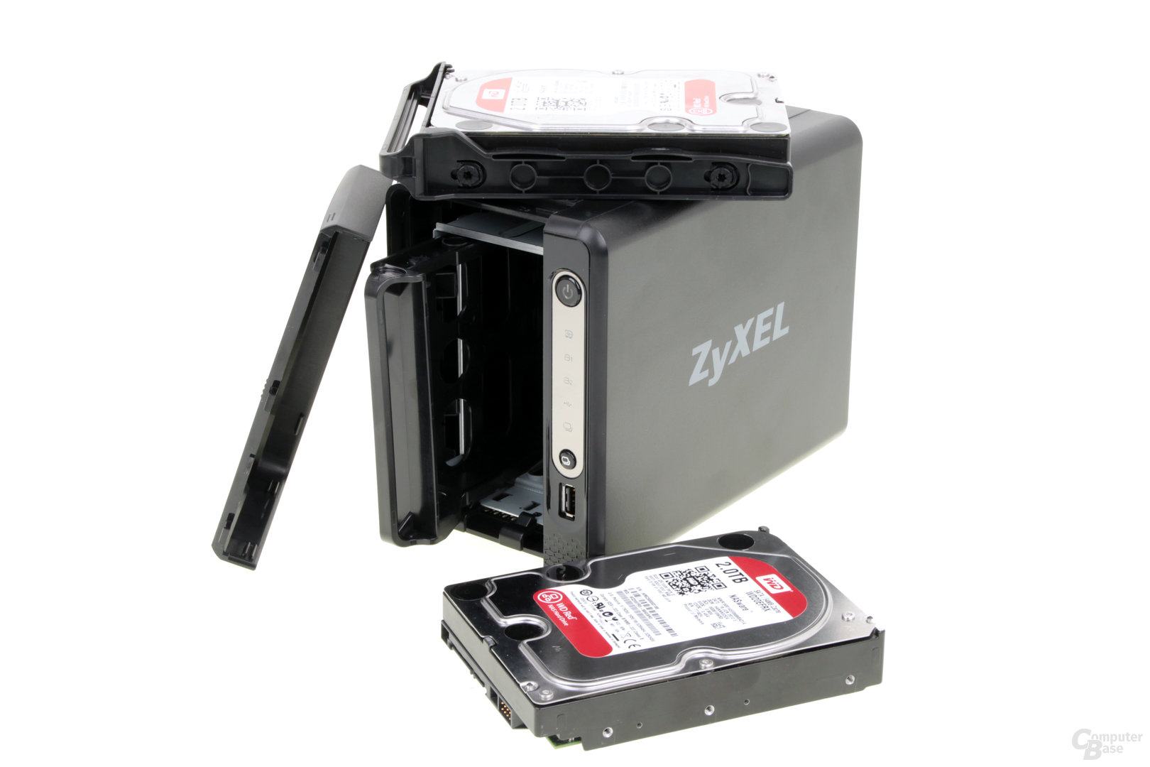 ZyXEL NAS326 – maximal 2 Laufwerke passen ins Gehäuse