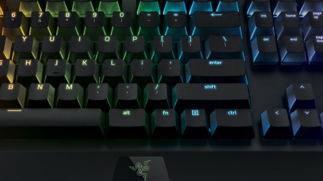 Razer Blackwidow X: Freistehende Taster treffen Cherry MX Blue