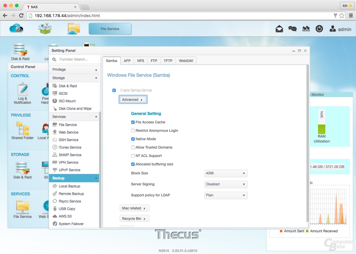 ThecusOS 7.0 – File Service