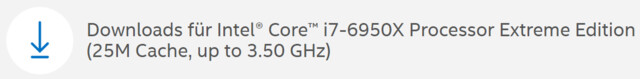 Core i7-6950X alias Broadwell-E auf Intels Support-Seiten