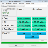 Gute Werte in AS SSD nur im leeren Neuzustand