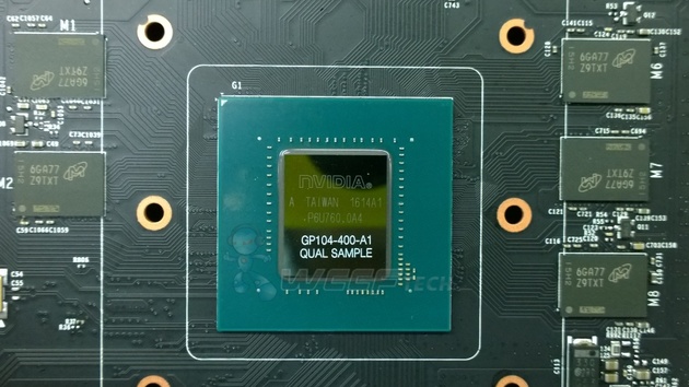 Nvidia GeForce GTX 1080: Pascal GP104-400 mit 8 GByte GDDR5X von Micron