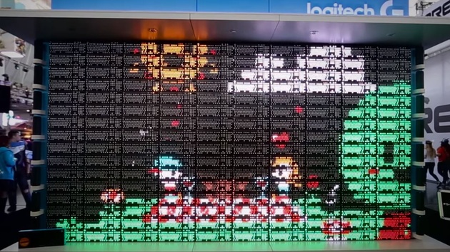 Logitech: 160 Tastaturen ergeben eine Leinwand