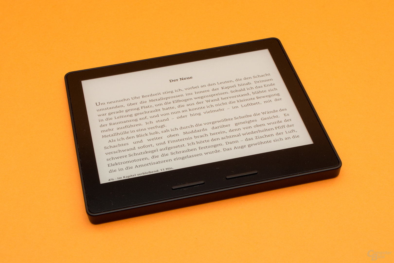 Kindle Oasis im Querformat