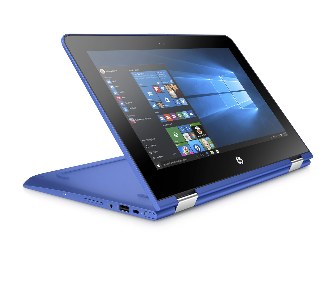 HP Pavilion x360 11 in Dragonfly Blue