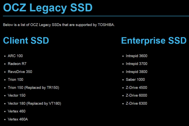 Der Großteil der OCZ-SSDs sind nur noch Altlast