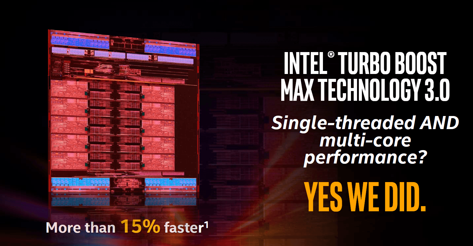 Intel Turbo Boost 3.0 verspricht über 15 Prozent mehr Leistung