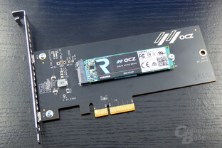 Toshiba OCZ RD400 auf Adapterkarte