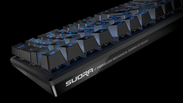 Roccat Suora: „Rahmenlose“ mechanische Tastatur mit 109 Tasten