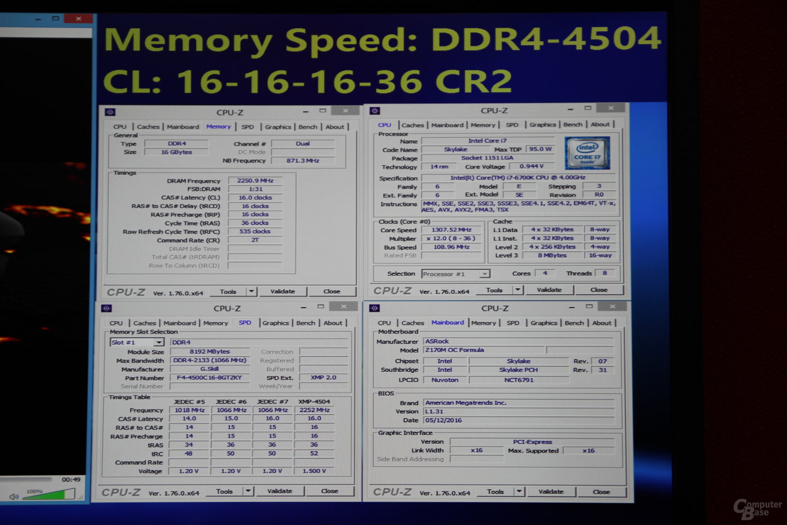 G.Skill Trident Z als serienreifes DDR4-DIMM-Kit mit 4.500 MHz bei CL16