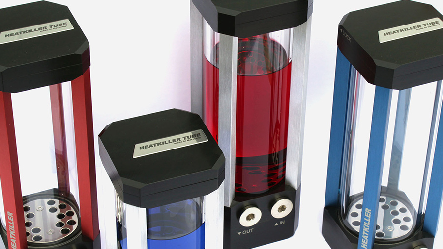 Heatkiller Tube: Watercool mit Reservoirs aus Borosilikatglas