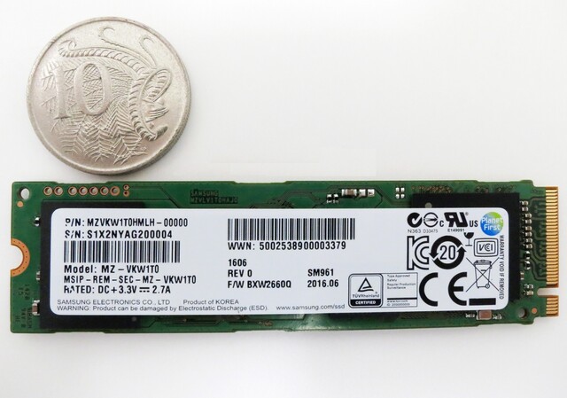 Samsung SM961 1TB (MZVKW1T0HMLH)