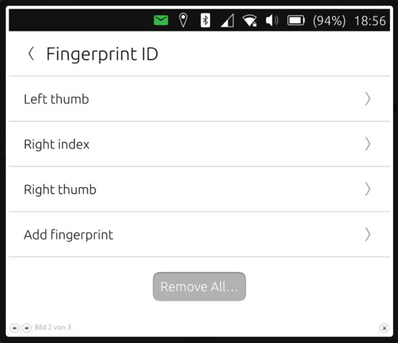 Der Fingerabdruckscanner funktioniert es mit OTA 12 (ab 27. Juni 2016)