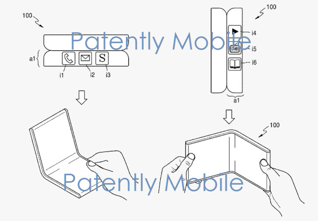 Konzept eines faltbaren Smartphones