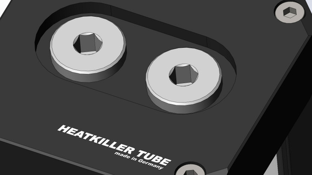 Watercool Heatkiller Tube: Reservoir bald mit Anschlüssen im Deckel