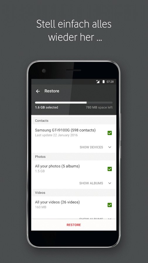Vodafone Backup+ (Android)