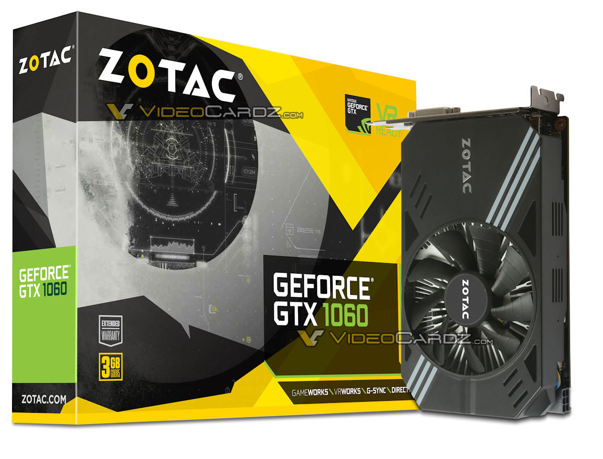 Zotac GeForce GTX 1060 Mini auch mit nur 3 GB